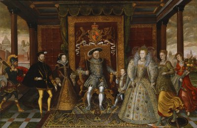 Een Allegorie van de Tudor-opvolging- De Familie van Hendrik VIII door Unbekannt Unbekannt